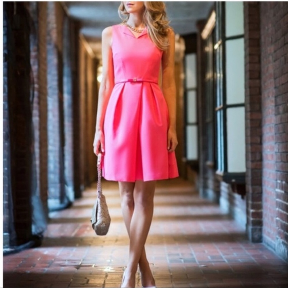 Ted Baker London A-line Dress with Bow Belt